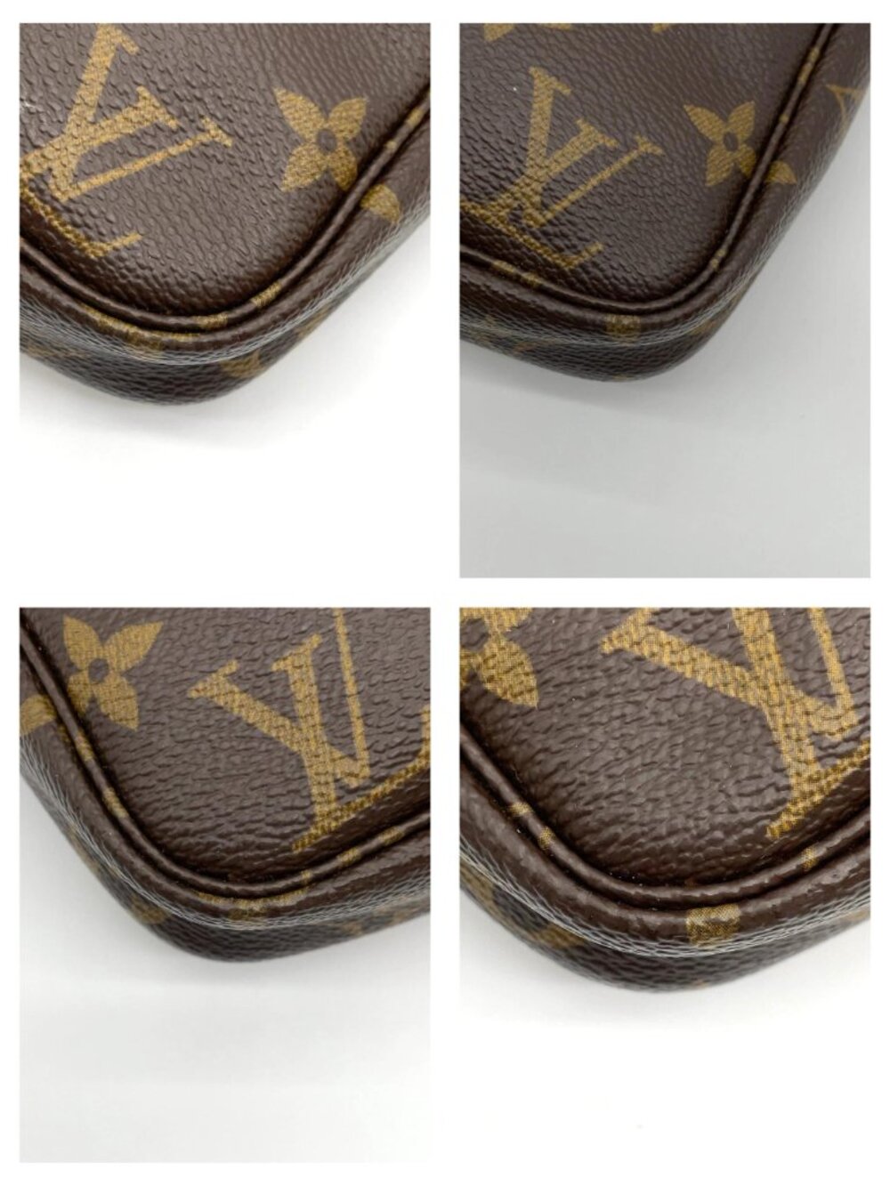 Authentic Louis Vuitton Pochette Accessoires Monogram Canvas Shoulder Bag - Picture 9 of 16